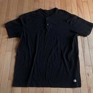 Black Vuori Short Sleeve Forever Henley